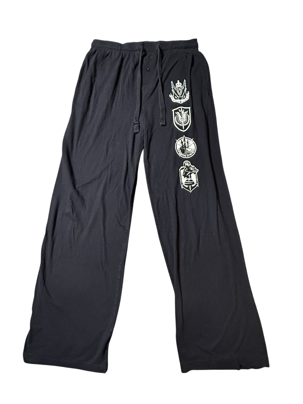 Call of Duty Modern Warfare Pajama Lounge Pants Black Crests Men Size Small S